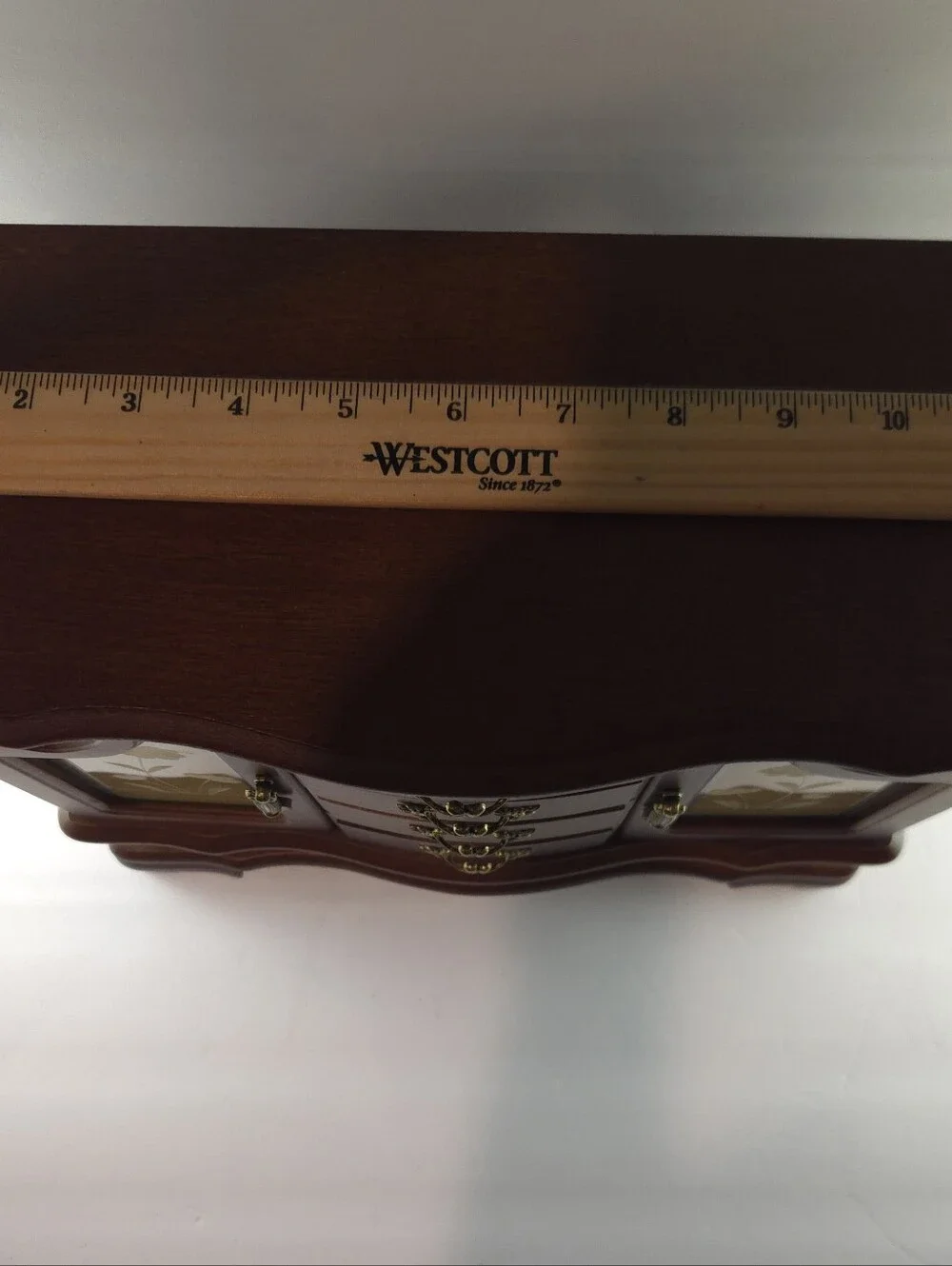 Classic Treasures Wooden Jewelry Chest Armoire - Walnut Finish